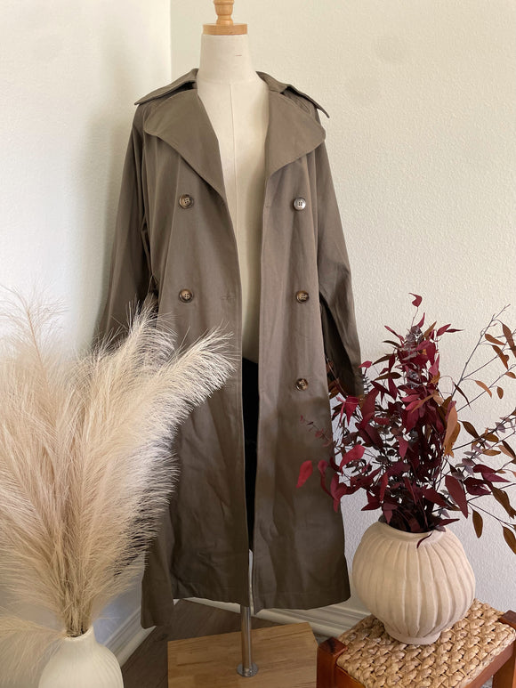 The Olive Trench Coat