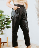 Faux Leather Pants